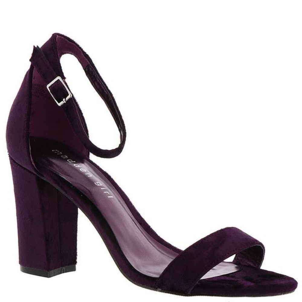 Madden Girl strappy open toe block heel